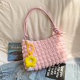 thumbnail image 2 of Bolso de hombro plisado estilo occidental pequeño fresco estilo coreano para mujer 2025 principios de otoño nuevo bolso de bola de masa de axila versátil de moda, 2 of 5