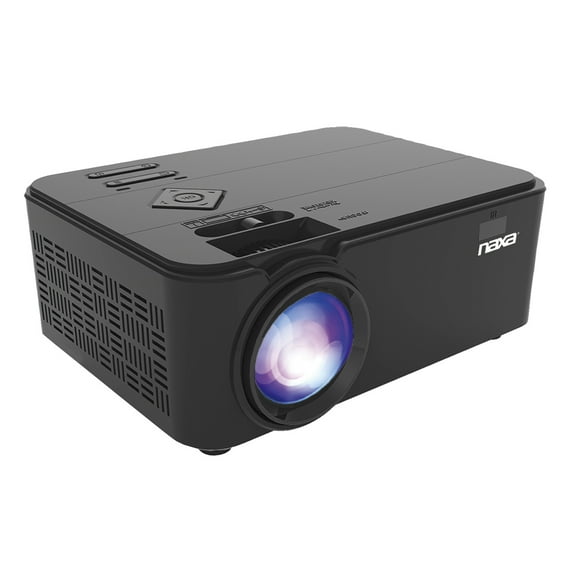 Naxa LCD Multimedia Projector with HDMI Cable, Black
