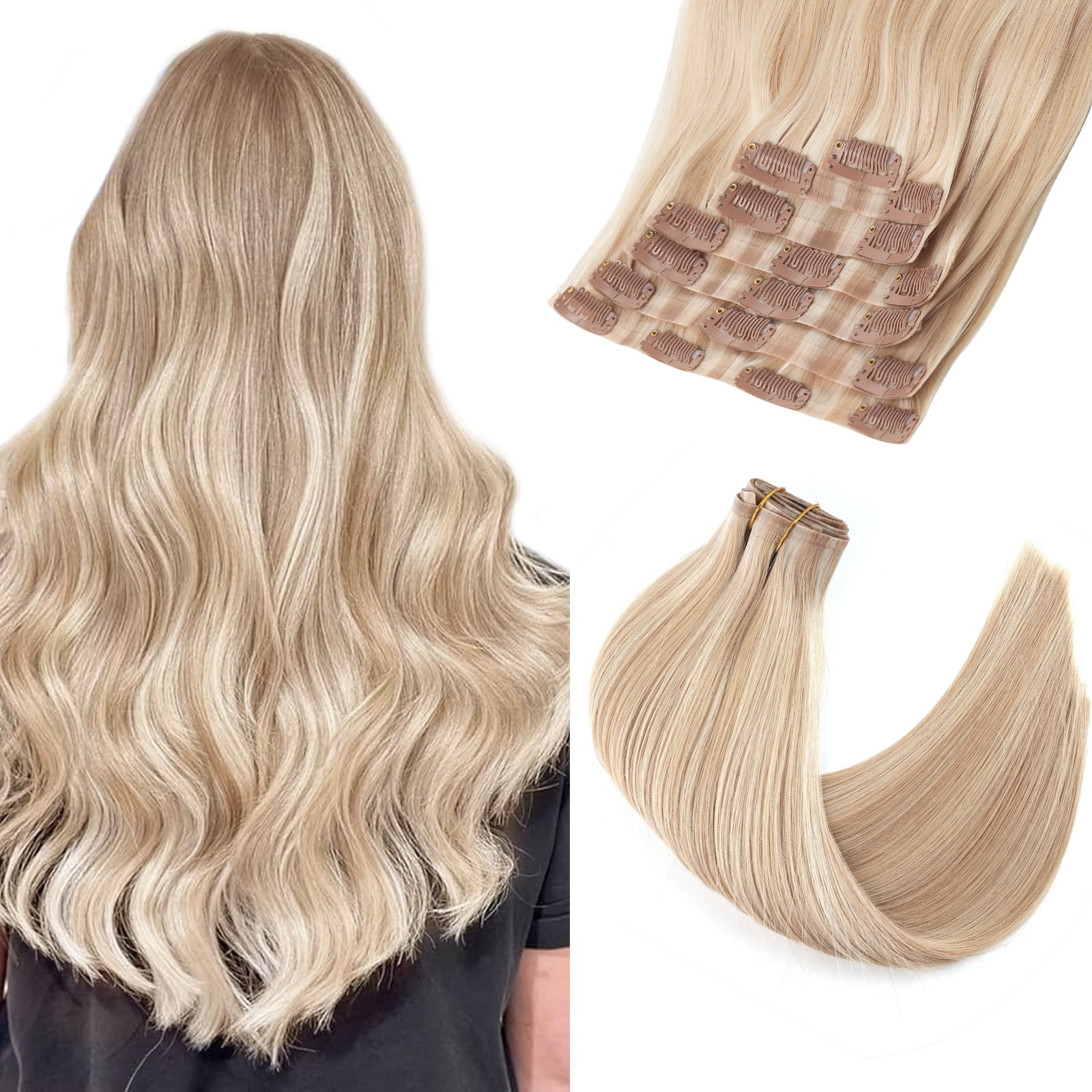 PU Clip In Hair Extensions P18A/60A# 160g 18inch