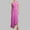 Hot Pink, variant on Sakmal Shift Womens Dresses Brown Maxi Wedding Guest One Shoulder Dress Sleeveless Pleated Dresses for Women