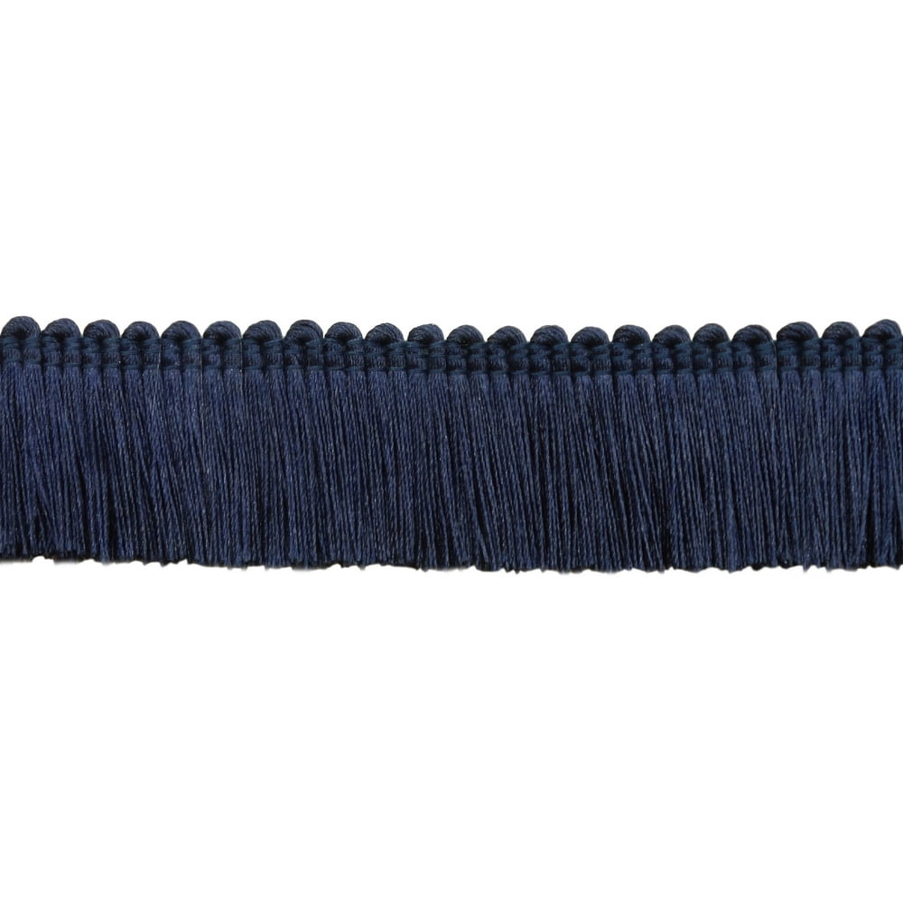 Navy, 1 1/2 inch Basic Trim Brush Fringe Style 0150SB Color Dark Navy