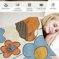 thumbnail image 3 of Nawypu Cute Mushroom Blanket Retro Floral Soft Warm Throw Blankets Lightweight Cozy 70s Shrooms Funky Groovy Aesthetics Boho Flowers for Women for Living Room Bed Couch Decor, 3 of 6