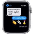 thumbnail image 6 of Restored Apple Watch Series 6 (GPS, 44 mm) Silver Aluminum Case with White Sport Band Bundle 5 Bonus Bands, Charging Stand, Screen Protector, & 2 amp charger (Refurbished), 6 of 13