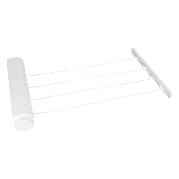 Tendedero retráctil para ropa de interior, tendedero para colgar en la pared, para colgar ropa y toallas 4 cuerdas