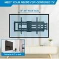 thumbnail image 3 of MountFTV Full Motion Long Arm TV Wall Mount for 42"-90" TVs,with 42.72 inch Long Arm Extension,up to 150 lbs,Corner Articulating TV Mount Bracket,Max 800x400mm,Swivel and Tilt, 3 of 8