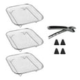 thumbnail image 2 of 3Layer Stackable Rack Set Stainless Steel Mesh Basket for Air Fryer Steamer Oven, 2 of 11