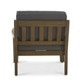 thumbnail image 5 of Noble House Cascada Acacia Wood Club Chairs with Cushions, Grey / Dark Grey (Set of 2), 5 of 8