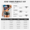 thumbnail image 3 of Kdxio Surreal Panda Warrior Print Workout Shorts for Women Seamless Soft Smooth Gym Yoga Scrunch Active Shorts, 3 of 5