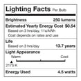 thumbnail image 6 of Better Homes & Gardens ST19 LED Vintage Light Bulb, 40W Warm White Spiral Filament, E26, Dim - 2 Pk, 6 of 11