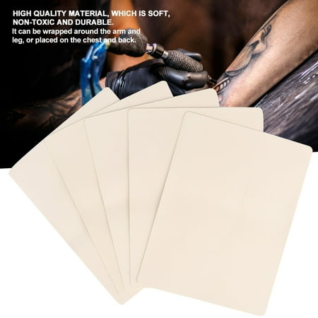 Sonew Tattoo Practice Skin Blank Tattoo Skin 5pcs Professional Blank Tattoo Skin Beginners Makeup Tattoo Fake False Practice Skin Walmart Canada
