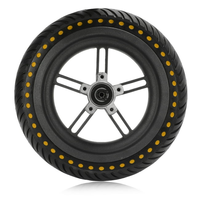 Moyeu de Roue Arrière en Caoutchouc, Ensemble de Moyeux de Roue Arrière Durable Haute Robustesse Résistant à l'Usure pour Entretien Jaune