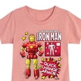 thumbnail image 3 of Marvel Iron Man - Action Figure - Toddler And Youth Girls Fitted Short Sleeve Graphic T-Shirt, 3 of 5