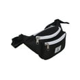thumbnail image 3 of Everest Unisex Signature Waist Fanny Pack Two-Toned Black White, 3 of 4