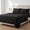 Black, variant on Luxury Microfiber Bed Sheet Set, 4-Piece Deep Pocket Bedding Set, Full, Black