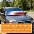 thumbnail image 5 of Sun Shade Windshield, Car Sun Shade Windshield Front Window Sunshade Block Uv Rays Protect Your Car Windshield Sun Shade Portable Easy to Install for Most Cars Suv Truck,27*57", E, 5 of 5