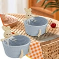 thumbnail image 5 of Cotton Rope Woven Basket, Small Baskets for Gifts Empty, Decorative Animal Themed Storage Basket, Small Rope Organizer for Living Room, Shelf Decor, Nursery Storage Organizer, 5 of 6
