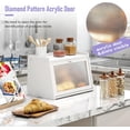 thumbnail image 5 of Large Farmhouse Bread Box with Window, Bread Storage Container for Kitchen Countertop, Black, 5 of 7