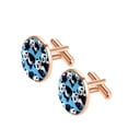 thumbnail image 2 of Panda Elegant Mens Stainless Steel Cufflinks for Formal Attire, Wedding Events, and Business Meetings, 2 of 6