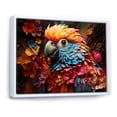 thumbnail image 2 of Designart "Parrot'S Vivid And Tropical Rhapsody" Parrot Floater Framed Canvas Wall Art, 2 of 5