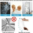 thumbnail image 3 of Wall Mirror Full Length, 4Pcs Full Body Mirror for Bedroom, Safety Unbreakable Mirror Great for Baby Kids Toddler, Full Body Mirror Tiles for Bedroom, Home Gym, Living Room, 3 of 5