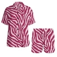 thumbnail image 2 of Womens Pajama Sets 2 Piece, V Neck Button Down Short Sleeve Pajamas for Women, Soft Polyester Homewear Lounge Set, Leopard Zebra Print Sleepwear S-3XL, 2 of 9
