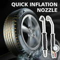 thumbnail image 2 of Air Tire Pressure Inflator Gauge Valved Compressor Car Van Bike Tire Inflator Pressure Gauge Auto Parts, 2 of 8