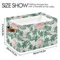 thumbnail image 3 of Storage Bins with Handle Fabric Organizer Basket Foldable Box 1 Pack Coconut Tree House 14.2x10.2x8.3, 3 of 8