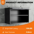 thumbnail image 4 of STANI Wall Mount Metal Cabinet with Adjustable Shelves, Wall Hanging Garage Storage Cabinets with Up-Flip Doors,Lockable Tool Chest Cabinet for Garage Basement, 4 of 12
