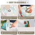 thumbnail image 6 of Pineapples Lemons Floral Leaves LED Desk Lamp Table Lamp USB Bedside Nightstand Small Lamp for Bedroom Living Room Kids Room, 6 of 8