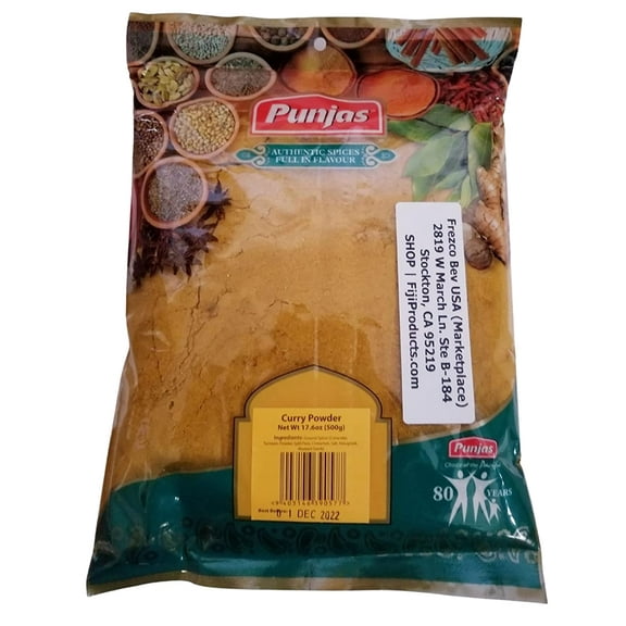 Curry Powder Mild Natural 12-Spice Blend (500g) Salt Free | NO Chili or Peppers | Vegan | No Colors | Gluten Friendly | NON-GMO | FIJI Origin