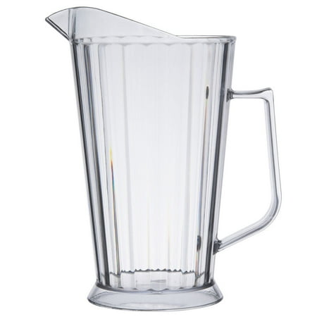 9 Inch Pitcher - 60 oz. 7.5 inch Pitcher 9 inch Tall Clear SAN/Case of 12