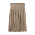 thumbnail image 3 of Wojeull Simlu Skirts For Women Regular And Plus Size Skirt With Pockets Below The Knee Length Ruched Flowy Midi Skirt, 3 of 6