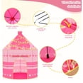 thumbnail image 2 of Tienda Juguete Juego Casa Niñas Plegable Portátil Luz Modelo Rosa, 2 of 4