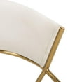 thumbnail image 4 of LumiSource Gold Steel, Cream Velvet Jie Dining Chair - Set of 2, 4 of 10