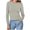Gray, variant on Taqqpue Women's Long Sleeve T Shirt Casual Ribbed Knit Sweaters for Women Crewneck Sweatshirts Slim Fit Tee T-Shirts Solid Color Basic Tee Tops Blouses