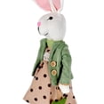 thumbnail image 6 of STPgoods Marigold the Bunny Easter Figurine 18.5" (47 cm) Fabric Easter Decoration Standing Decoration Easter Collectible Figurine Holiday Decor Tabletop Favor Figurine, Green and Beige, 6 of 6