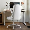 thumbnail image 5 of VITESSE Ergonomic Office Chair with Flip-up Armrests, Big and Tall Leather Executive Office Chair, High Back Lumbar Support Home Computer Desk Chair, Heavy and Duty Computer Chair (White), 5 of 14