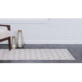 thumbnail image 3 of Unique Loom 3128674 2 ft. 7 in. x 13 ft. Philadelphia Trellis Runner Rug, Beige, 3 of 4