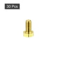 thumbnail image 3 of Unique Bargains Brass Hex Bolts, M6x12mm 30 Pack Fully Thread Grade 4.8 Machine Screws, 3 of 4