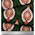 thumbnail image 2 of Soimoi Black Cotton Duck Fabric Floral Damask Fabric Prints By Yard 42 Inch Wide, 2 of 3