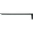 thumbnail image 4 of Ekena Millwork 2 1/2"W x 22"D x 4"H Hidden Support Steel Heavy Duty Bracket w/ Back Plate, Powder Coated Black, 4 of 10