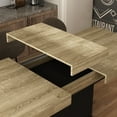 thumbnail image 2 of OXYLIFE Extendable Dining Table for 6-8 Person for Living Room, 63"-78.7" Wide, Oak+Black, 2 of 5