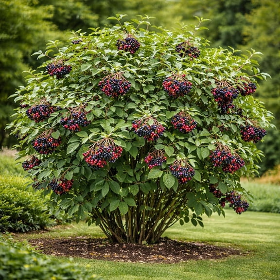 Live Nannyberry Viburnum Plants (Viburnum lentago) – Hardy Native Berry Shrubs – Wildlife Friendly Landscape Plant – Edible Fruit & Pollinator Friendly – Outdoor Garden Shrub (1 Plant)