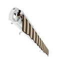 thumbnail image 4 of Awntech 16' x 10' Maui Manual Patio Retractable Awning Acrylic Fabric, Brown/Tan Stripe, 4 of 7