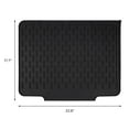 thumbnail image 6 of Silicone Dish Drying Mat for Kitchen Counter, Easy Clean Slope Design Kitchen Mat, Silicone Mat, Fits Under Dish Rack Black 22.8*17.7*0.4 inch, 6 of 6