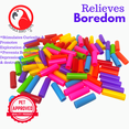 thumbnail image 3 of Bonka Bird Toys 2469 Pk 100 Colorful Plastic Tube Beads Foot Talon Craft Part Bird Toys, 3 of 7