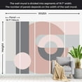 thumbnail image 3 of Abstract Wallpaper Wall Mural - Geometric Wreath Pastel, 3 of 6