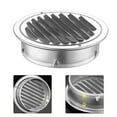 thumbnail image 6 of Round Stainless Steel Vent Grille Exterior Wall Duct Ventilation Tool, 6 of 7