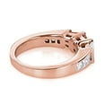 thumbnail image 2 of Ladies Princess and Baguette Diamond 14k Wedding Engagement Band (Rose Gold Size 8.5), 2 of 3