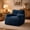 Blue, variant on Peispie Floor Lounge Chair, Plush Accent Armchair with Padded Back and Armrests, Comfy Reading Chair for Living Room Bedroom Dorm, Cream White